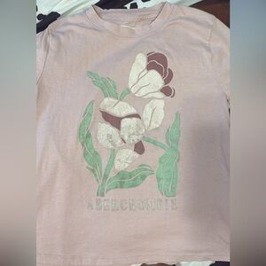 Abercrombie kids Floral Graphic Tee in Pink